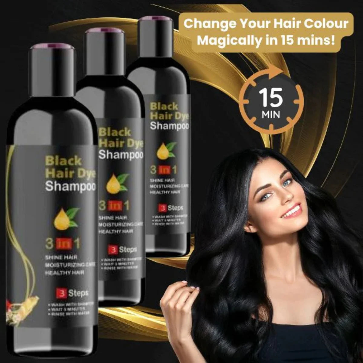 Instant Hair Dye Shampoo