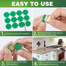 Natural Eco-Friendly Cockroach Killer Gel Trap (Pack of 24 Tablets)